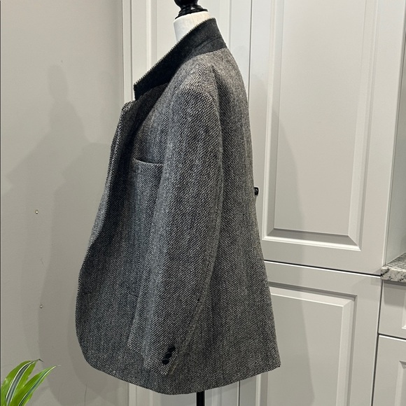 Elegant Charcoal Blazer for Men wool - Picture 4 of 13